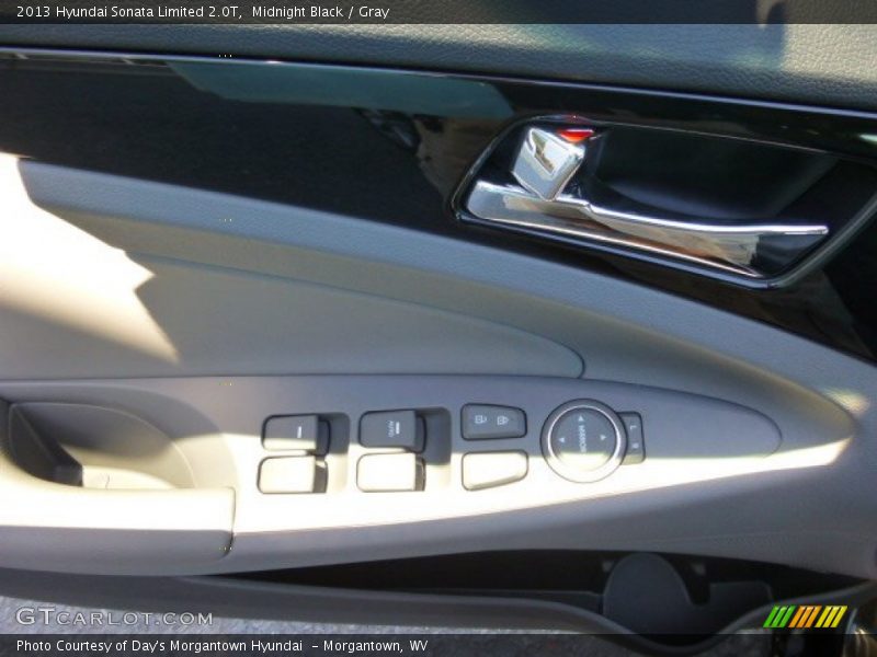 Midnight Black / Gray 2013 Hyundai Sonata Limited 2.0T