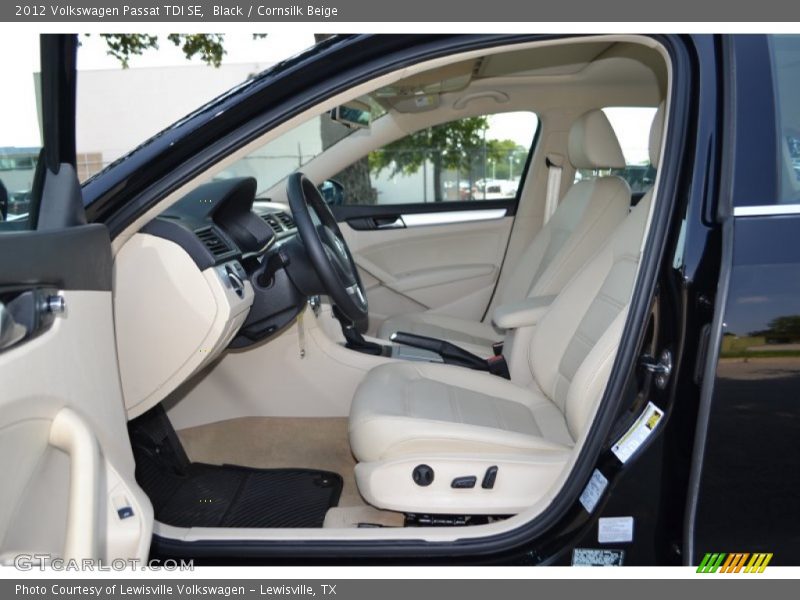 Black / Cornsilk Beige 2012 Volkswagen Passat TDI SE