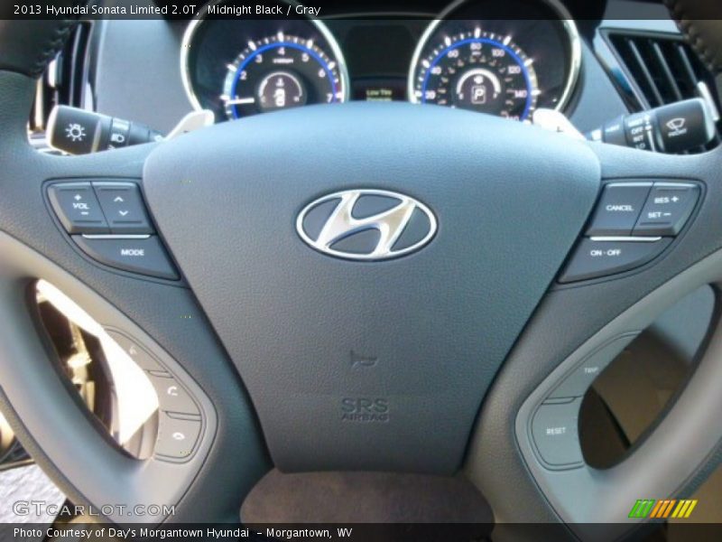 Midnight Black / Gray 2013 Hyundai Sonata Limited 2.0T