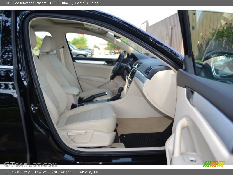Black / Cornsilk Beige 2012 Volkswagen Passat TDI SE