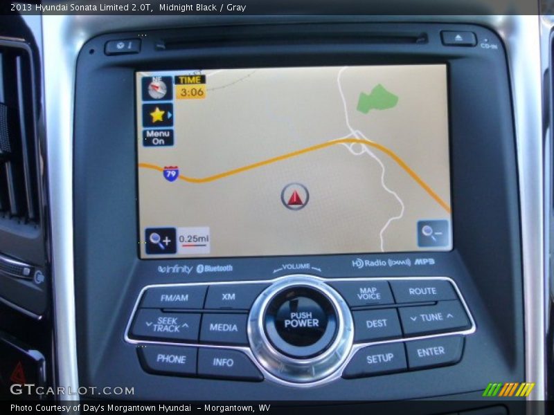 Midnight Black / Gray 2013 Hyundai Sonata Limited 2.0T