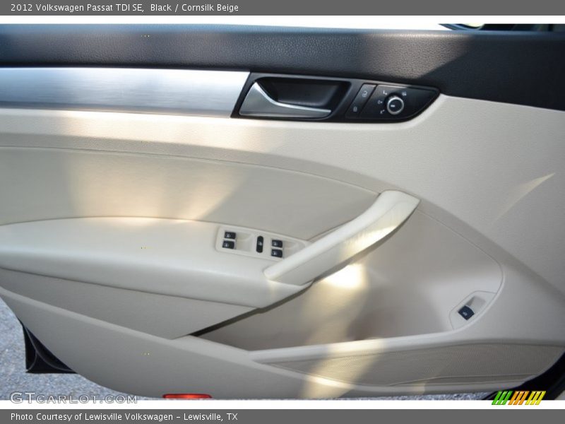Black / Cornsilk Beige 2012 Volkswagen Passat TDI SE
