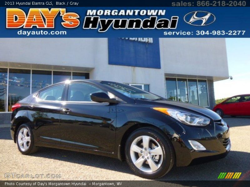 Black / Gray 2013 Hyundai Elantra GLS