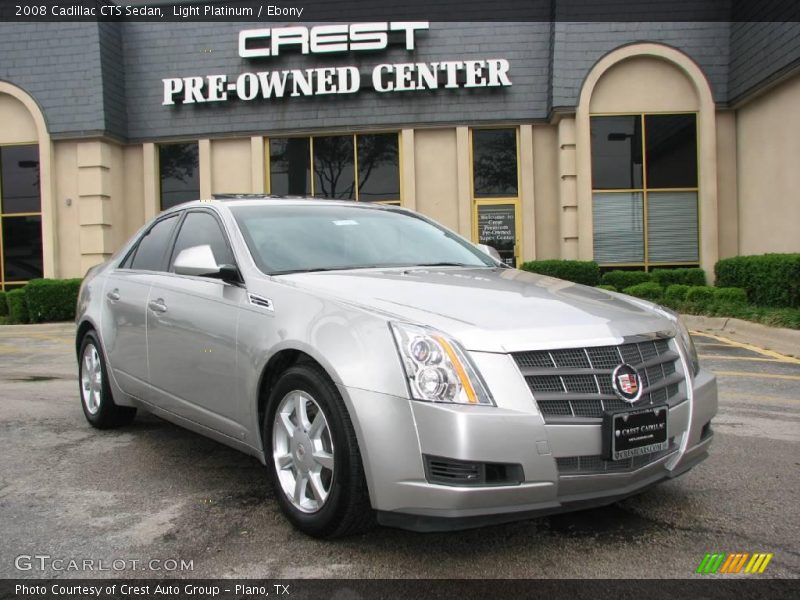 Light Platinum / Ebony 2008 Cadillac CTS Sedan