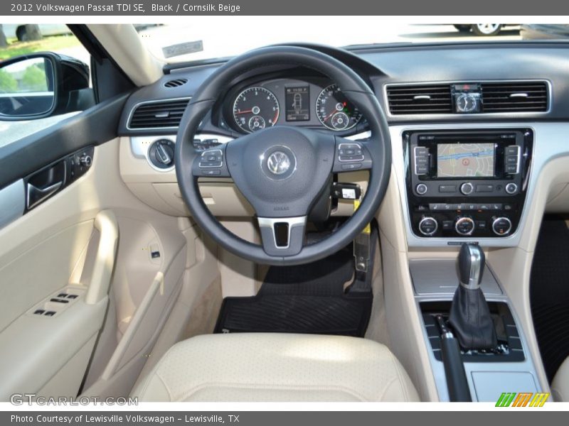 Black / Cornsilk Beige 2012 Volkswagen Passat TDI SE