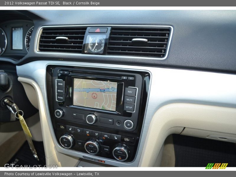 Black / Cornsilk Beige 2012 Volkswagen Passat TDI SE
