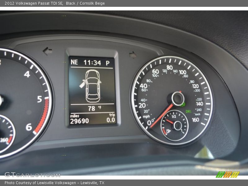 Black / Cornsilk Beige 2012 Volkswagen Passat TDI SE