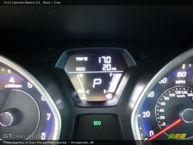 Black / Gray 2013 Hyundai Elantra GLS