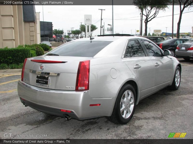 Light Platinum / Ebony 2008 Cadillac CTS Sedan