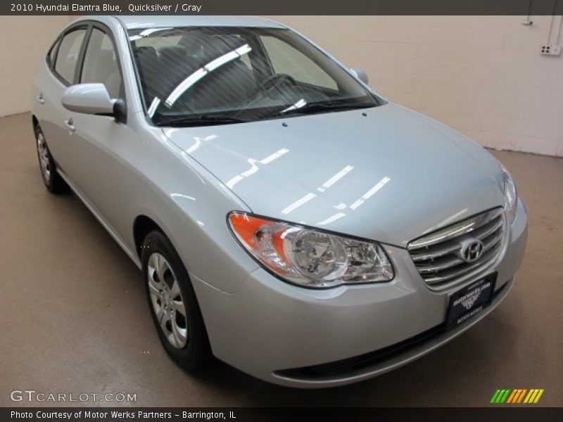 Quicksilver / Gray 2010 Hyundai Elantra Blue