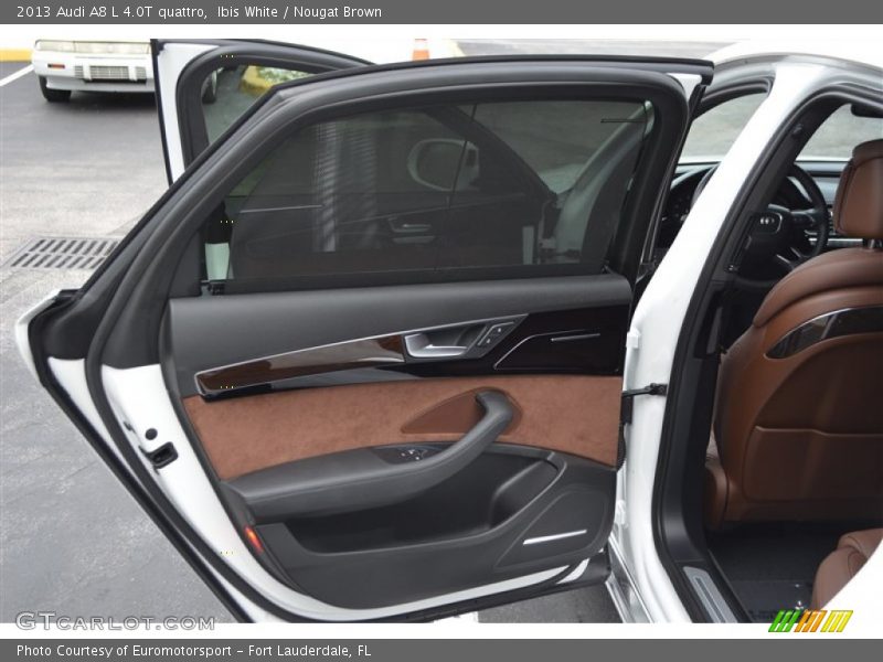 Ibis White / Nougat Brown 2013 Audi A8 L 4.0T quattro