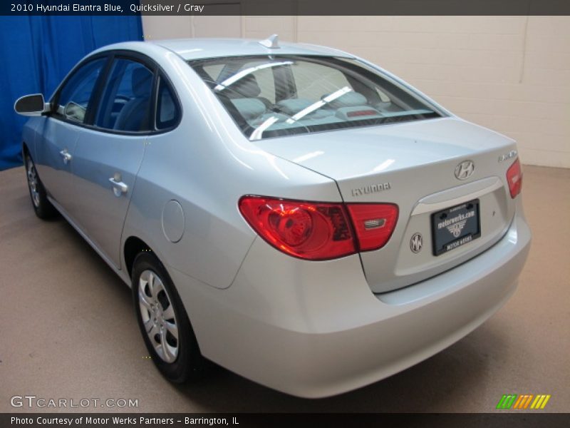 Quicksilver / Gray 2010 Hyundai Elantra Blue