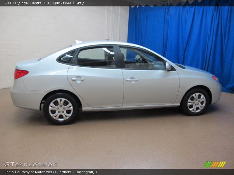 Quicksilver / Gray 2010 Hyundai Elantra Blue