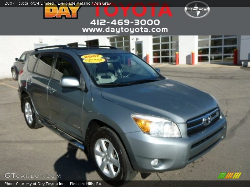 Everglade Metallic / Ash Gray 2007 Toyota RAV4 Limited