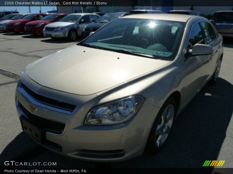 Gold Mist Metallic / Ebony 2009 Chevrolet Malibu LT Sedan