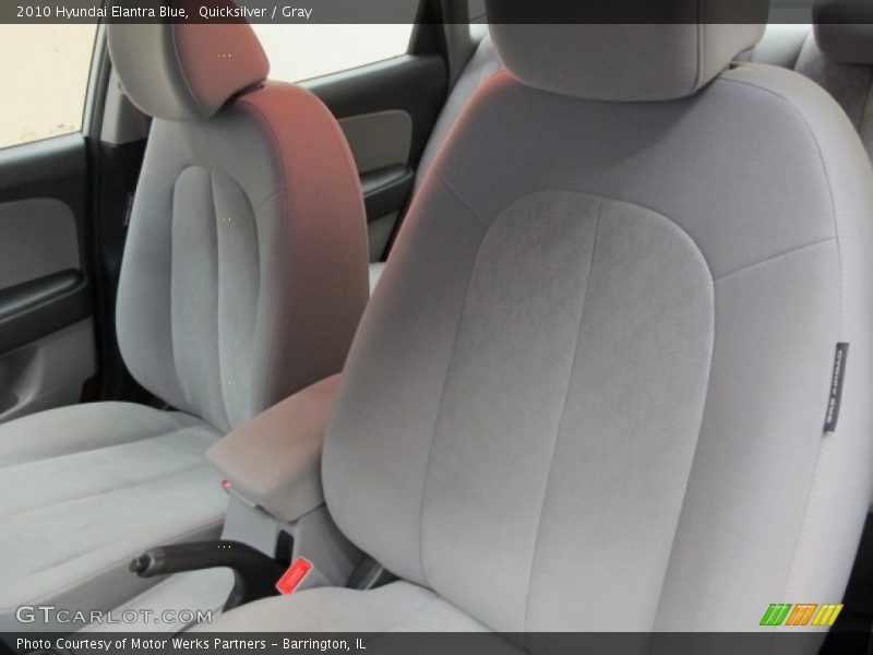 Quicksilver / Gray 2010 Hyundai Elantra Blue