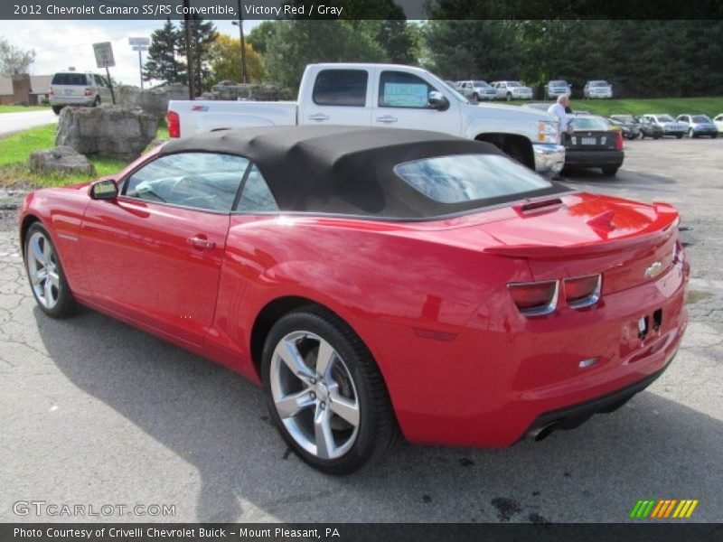 Victory Red / Gray 2012 Chevrolet Camaro SS/RS Convertible