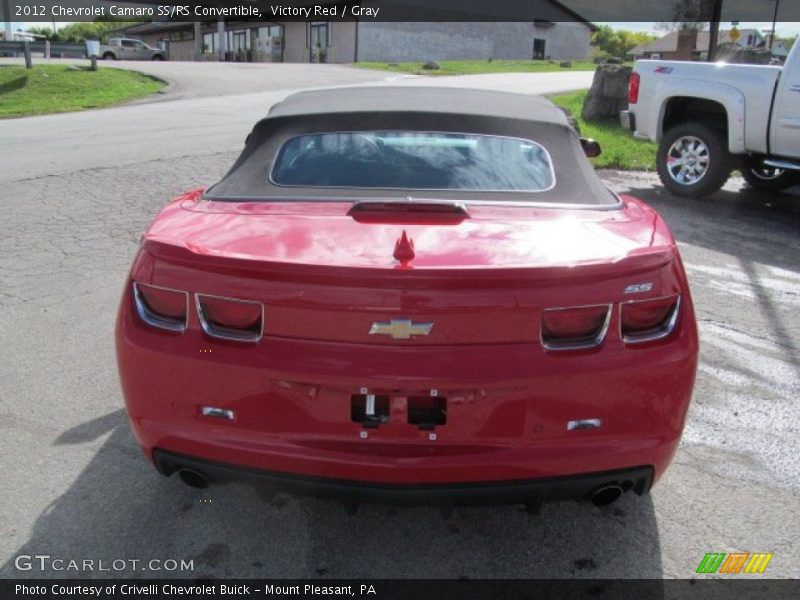 Victory Red / Gray 2012 Chevrolet Camaro SS/RS Convertible