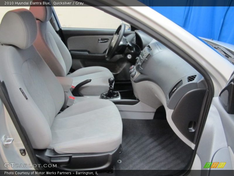 Quicksilver / Gray 2010 Hyundai Elantra Blue