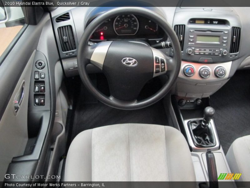 Quicksilver / Gray 2010 Hyundai Elantra Blue