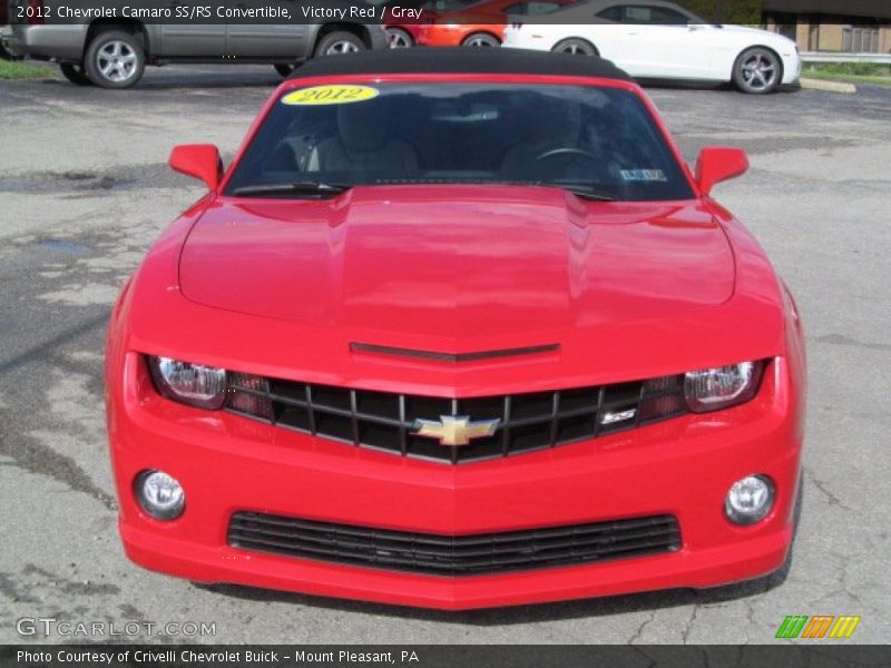 Victory Red / Gray 2012 Chevrolet Camaro SS/RS Convertible