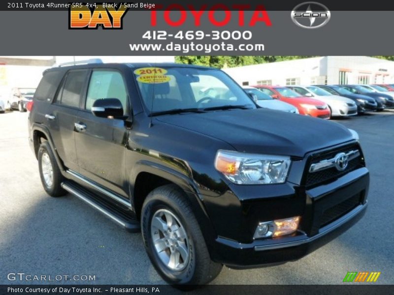 Black / Sand Beige 2011 Toyota 4Runner SR5 4x4