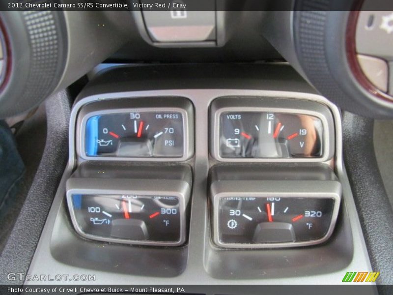 Victory Red / Gray 2012 Chevrolet Camaro SS/RS Convertible