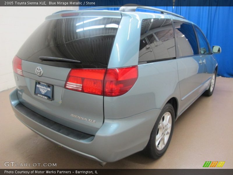 Blue Mirage Metallic / Stone 2005 Toyota Sienna XLE