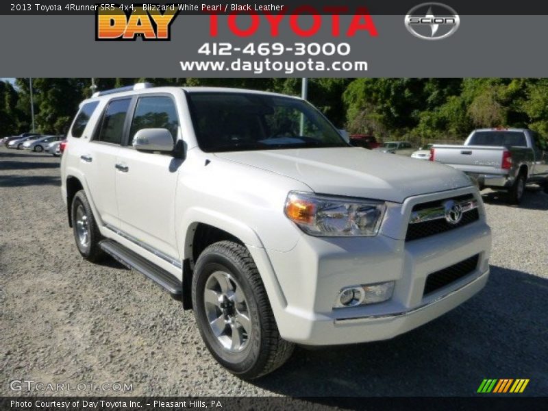 Blizzard White Pearl / Black Leather 2013 Toyota 4Runner SR5 4x4