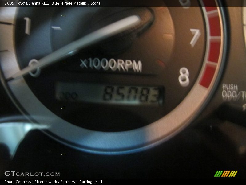 Blue Mirage Metallic / Stone 2005 Toyota Sienna XLE