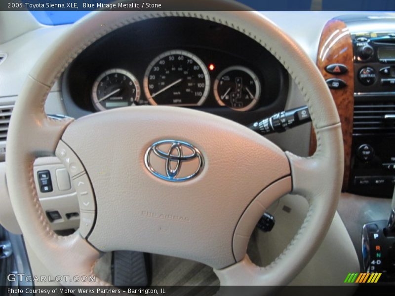 Blue Mirage Metallic / Stone 2005 Toyota Sienna XLE
