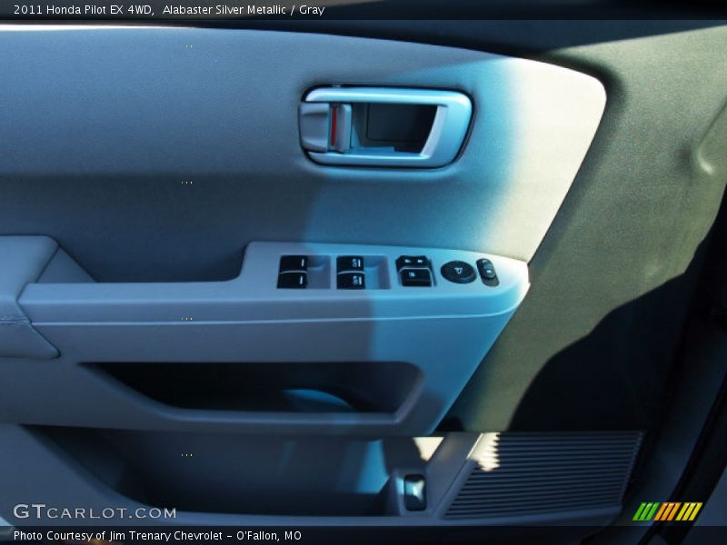 Alabaster Silver Metallic / Gray 2011 Honda Pilot EX 4WD