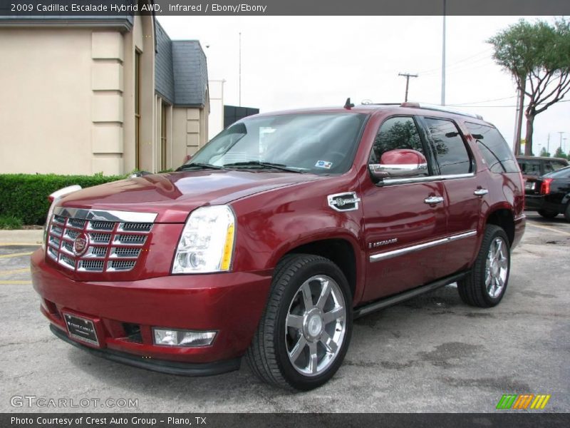 Infrared / Ebony/Ebony 2009 Cadillac Escalade Hybrid AWD