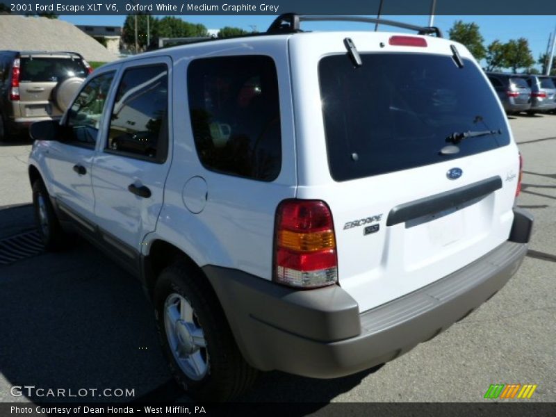 Oxford White / Medium Graphite Grey 2001 Ford Escape XLT V6