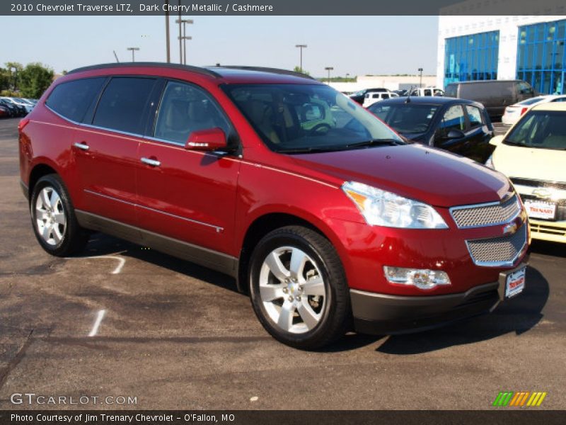 Dark Cherry Metallic / Cashmere 2010 Chevrolet Traverse LTZ