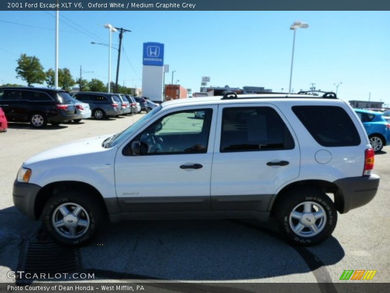 Oxford White / Medium Graphite Grey 2001 Ford Escape XLT V6