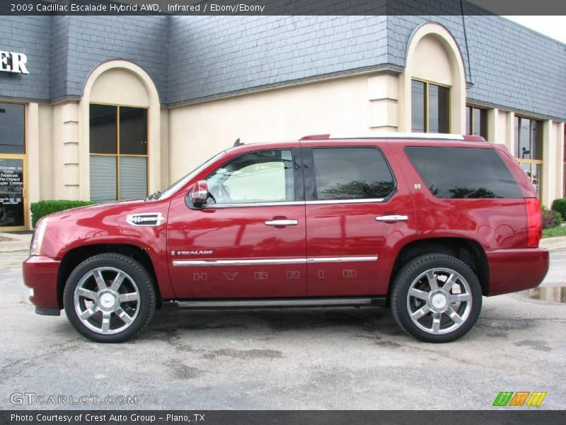 Infrared / Ebony/Ebony 2009 Cadillac Escalade Hybrid AWD
