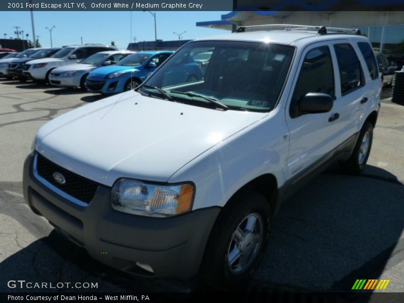Oxford White / Medium Graphite Grey 2001 Ford Escape XLT V6
