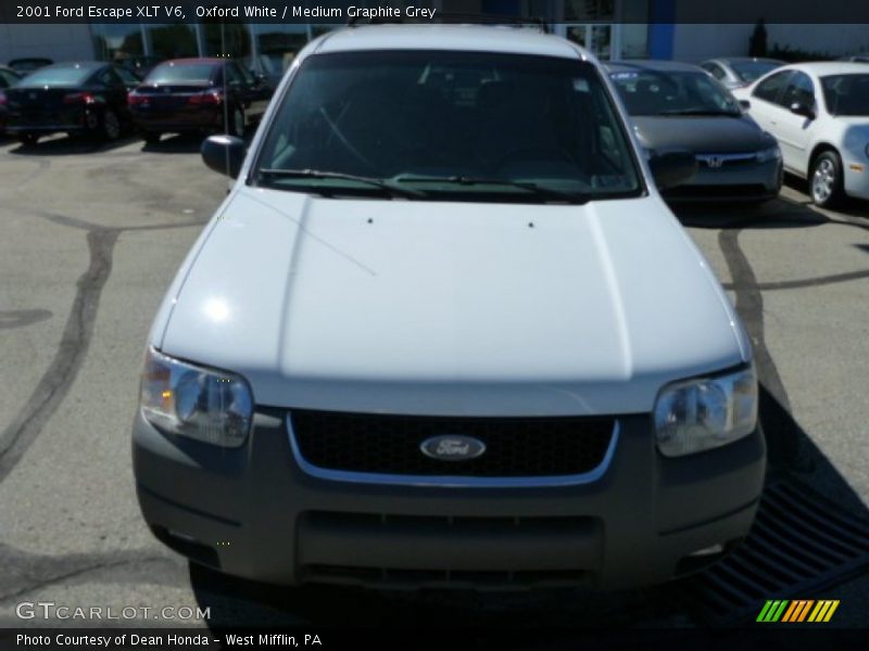Oxford White / Medium Graphite Grey 2001 Ford Escape XLT V6
