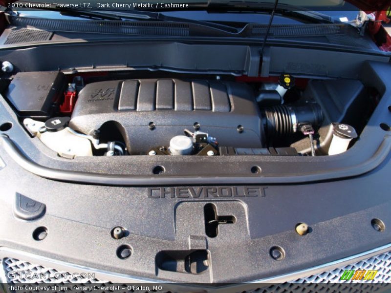 Dark Cherry Metallic / Cashmere 2010 Chevrolet Traverse LTZ
