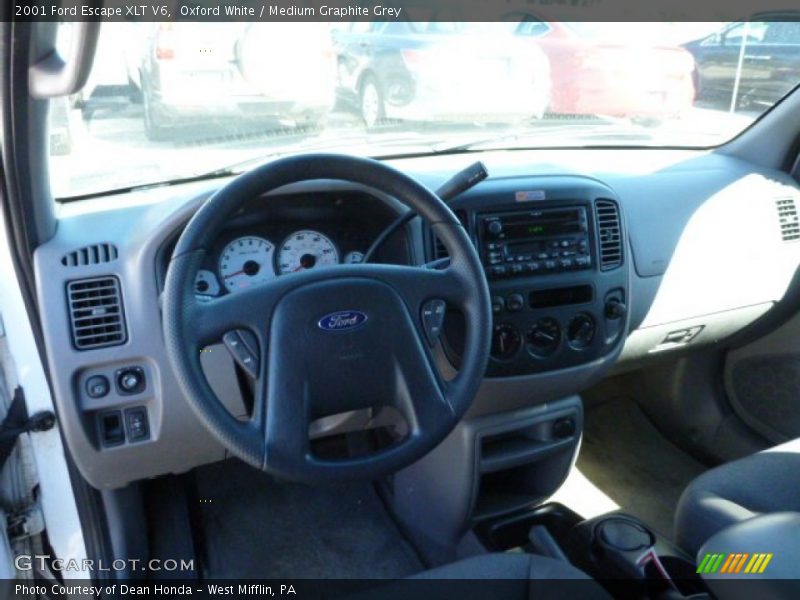 Oxford White / Medium Graphite Grey 2001 Ford Escape XLT V6