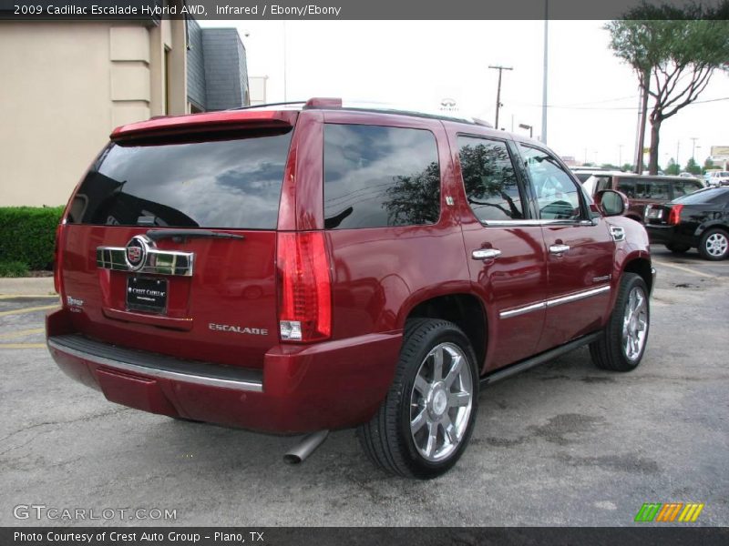 Infrared / Ebony/Ebony 2009 Cadillac Escalade Hybrid AWD