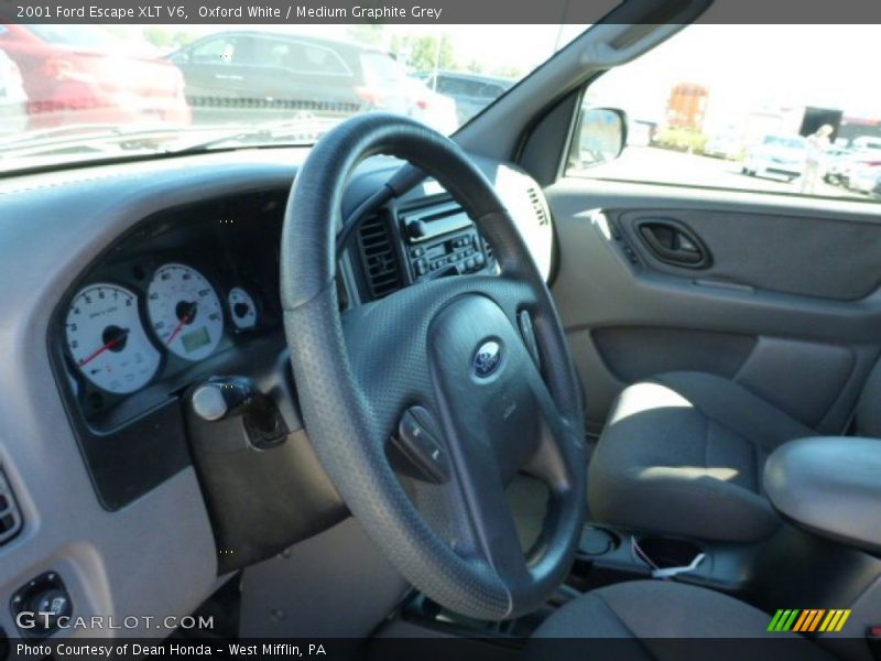 Oxford White / Medium Graphite Grey 2001 Ford Escape XLT V6