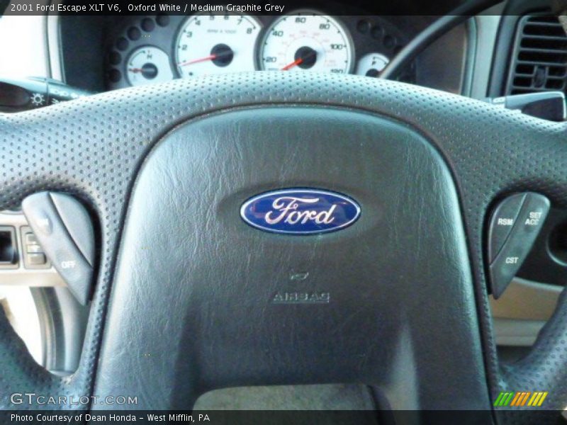 Oxford White / Medium Graphite Grey 2001 Ford Escape XLT V6