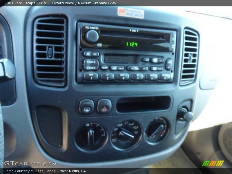 Oxford White / Medium Graphite Grey 2001 Ford Escape XLT V6