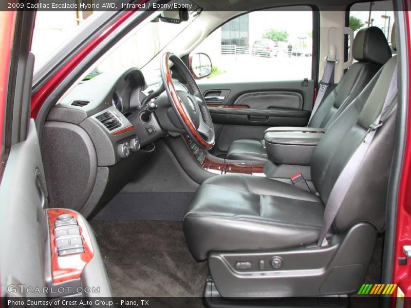 Infrared / Ebony/Ebony 2009 Cadillac Escalade Hybrid AWD