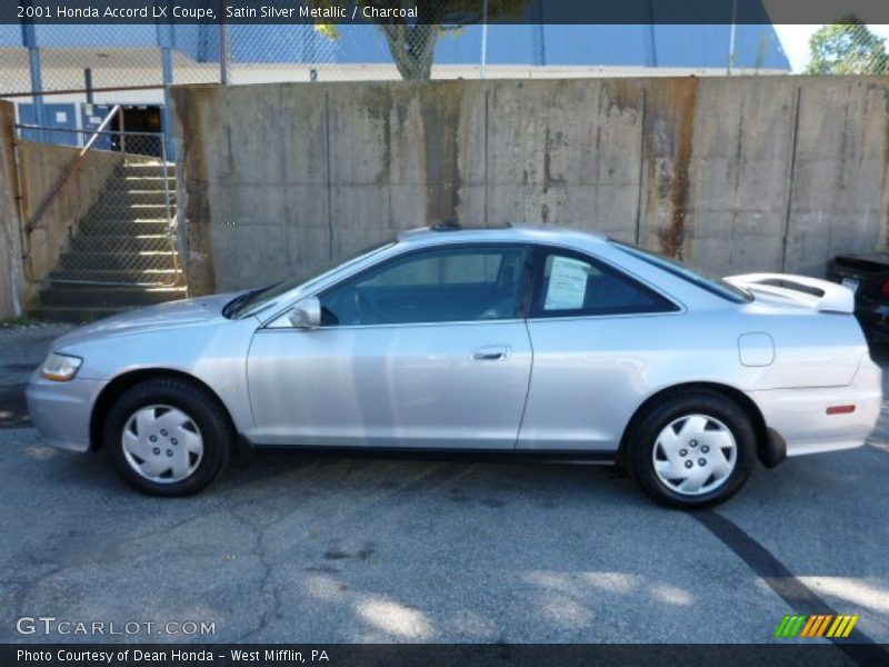 Satin Silver Metallic / Charcoal 2001 Honda Accord LX Coupe