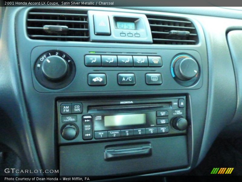 Controls of 2001 Accord LX Coupe