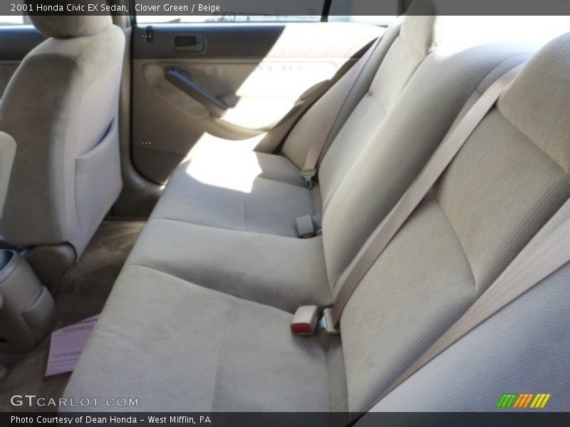 Rear Seat of 2001 Civic EX Sedan