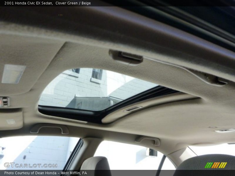Sunroof of 2001 Civic EX Sedan